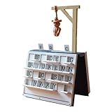 Brettspiel zum Wörterraten - Unterhaltungsbrettspiel mit Buchdesign,Tragbare Wortraten Herausforderung - Für Erwachsene, Frauen, Männer, Zuhause, Feiertagspartys, Freundestreffen Und