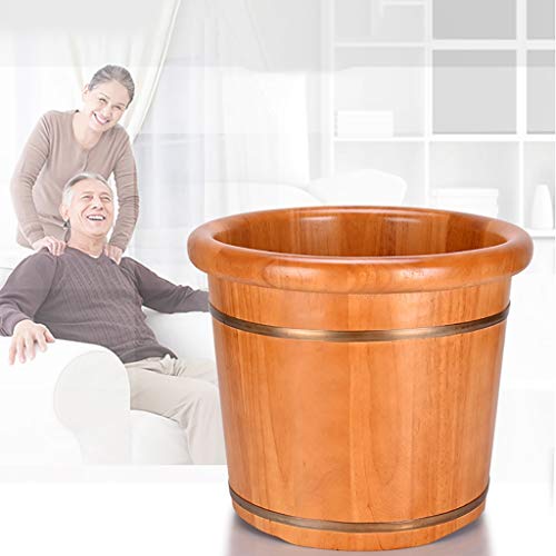 Baño de pies de madera maciza con masajeador miniatura 2