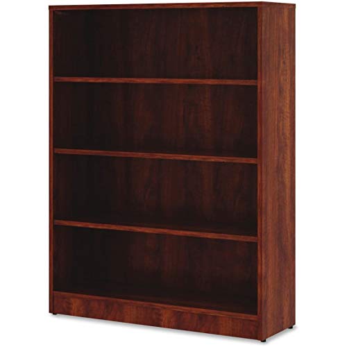 Lorell Essentials Book Rack, 48" X 36" X 12", Cherry #TOP2