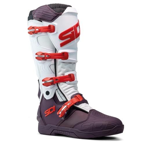 SIDI X Power SC Off Road Boots, White/Burgundy, UK 11
