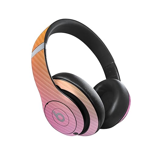 Image of MightySkins Carbon Fiber Skin Compatible with Beats Studio Pro - Sunset Blur | Protective, Durable Textured Carbon Fiber Finish | Easy to Apply