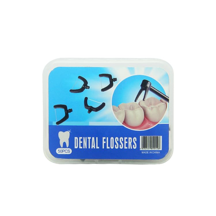 Electric Vibration Dental Flosser Replacement Heads - 50 Pack - Compatible with Electric Vibration Dental Flosser, Waterproof and Durable Refills for Effective Teeth Cleaning