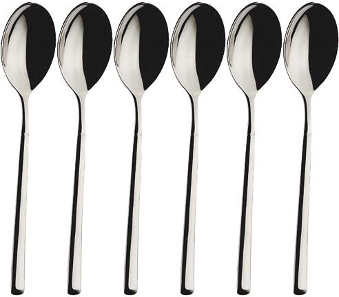 Cuiller à moka acier Bugatti IN-067N08 Portofino pour service expresso 6 pièces