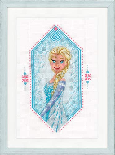 Vervaco Counted Cross Stitch Kit: Frozen-Heart, Cotton, Multi-Colour, 9 x 1 x 8 cm
