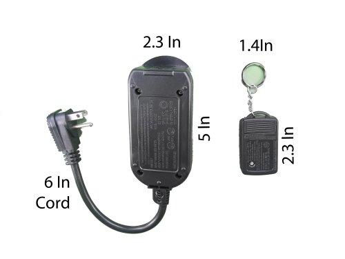 Uninex PS51FNSKU Indoor Outdoor Wireless Remote Control Switch Power Outlet, 115V AC Plug, UL Listed - Thumbnail 3