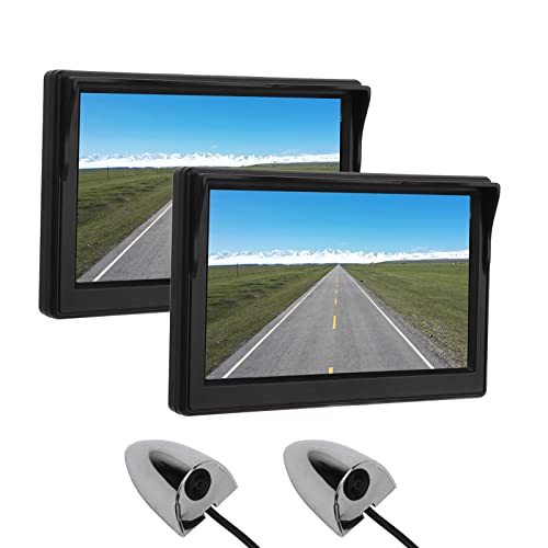 Caméra de vue latérale étanche avec écran LCD 5" pour manœuvrer un bus en toute sécurité