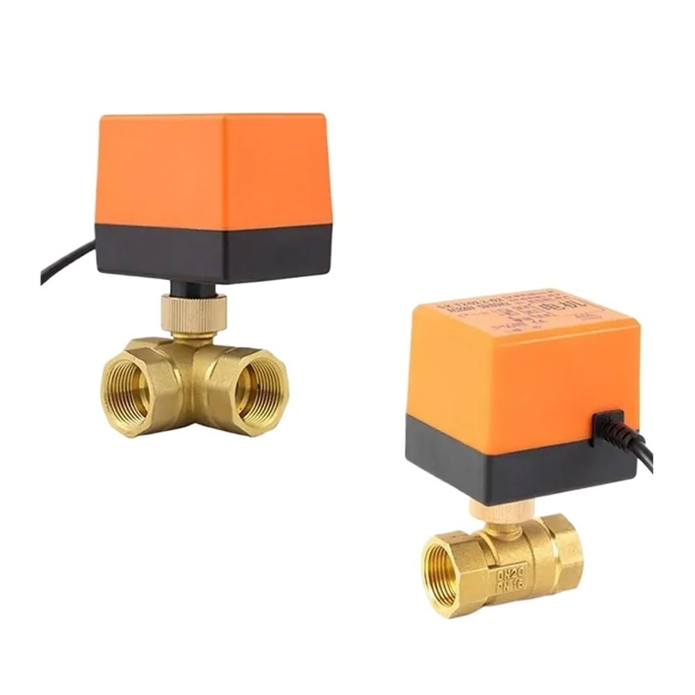 Vanne boisseau sphérique électrique en laiton DN20 pour stopper les fuites et automatiser l'eau 220V