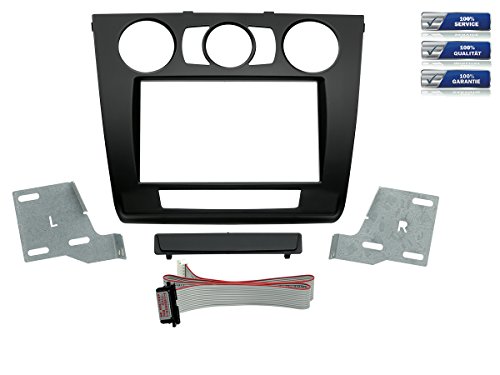 2-DIN Radioblende geeignet für BMW 1er mit manueller Klimaanlage Schwarz