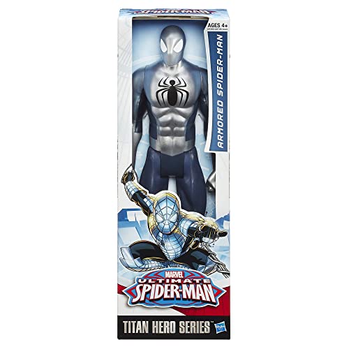 Image of Spider-Man Marvel Ultimate Spider-Man Titan Hero Series Armored Spider-Man Figure - 12 Inch