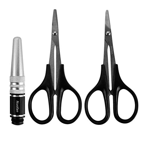 0-14mm Body Reamer Hole Puncher Straight Scissors and Curved Scissors Set Universal Tool for RC Car...