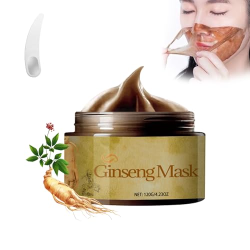 2024 Nuevo Mascarilla facial coreana de ginseng Peel Off Face Mask - Herbal Refining Peel-Off Facial Mask - Shrink Pores, Improve Skin Vitality - Skincare coreano, Cosméticos coreanos (1 unidad)