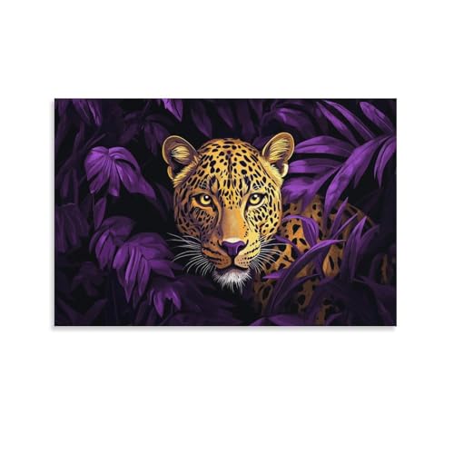 Toile guépard art pour habiller un mur vide avec élégance