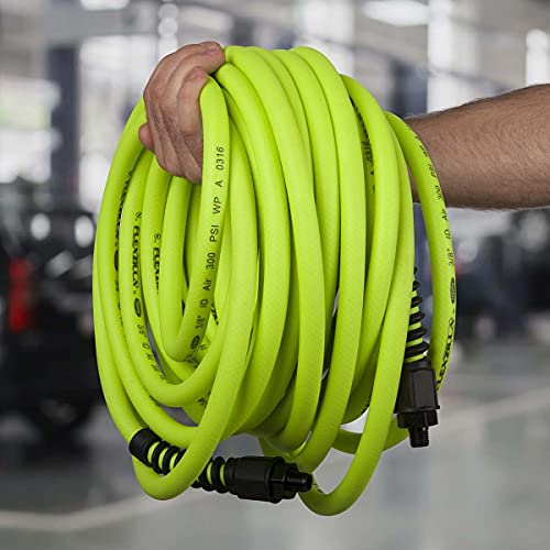 Flexzilla Pro Air Hose, 3/8 in. x 25 ft., Heavy Duty, Lightweight, Hybrid, ZillaGreen - HFZP3825YW2 - image 7