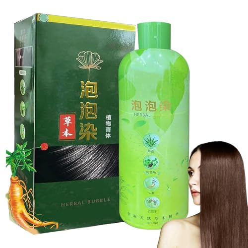 Champú para teñir el cabello con canas,Champú para teñir el cabello | Teñido del 3 en 1 de color - duradero para largo para ancianos, hombres y mujeres.
