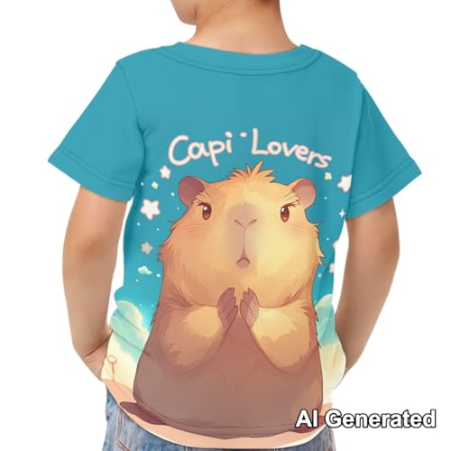 Image of Xhuibop Kids T Shirts for Boys Size 3-16 Girls Short Sleeve Sportswear Active Tops