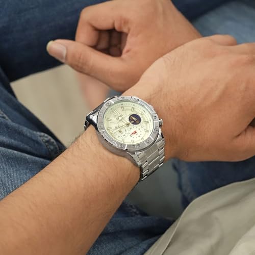 SKMEI Men's Silver Steel Belt Watch Silver - Silver - Image 6