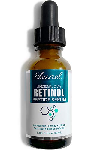 Ebanel Retinol Serum 2.5% with Hyaluronic Acid & Peptides - Anti Aging Serum