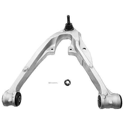 Image of Detroit Axle - 4pc Front End Kit for 2007-2013 Chevy Silverado 1500 GMC Sierra 1500 Avalanche 2007-2014 Tahoe Yukon, Suburban 1500 Escalade ESV EXT, Lower Control Arms w /Ball Joint, Lower Ball Joints