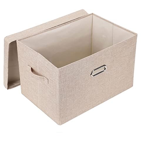 YYjop Caja de Almacenamiento con Tapa y Asa Cover
