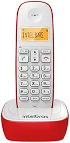Telefone Sem Fio TS 7510 Vermelho Intelbras