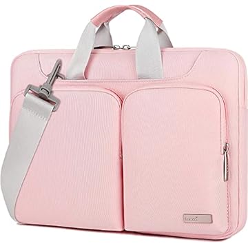 Lacdo 15,6" 360° De ProteçãO Bolsa De AlçA De Ombro Para Notebook Para 15,6" Acer Aspire, Predator, Inspiron, Asus Zenbook 15 Vivobook, Hp Pavilion, Lenovo Ideapad 330, Thinkpad E590, Chromebook, Rosa