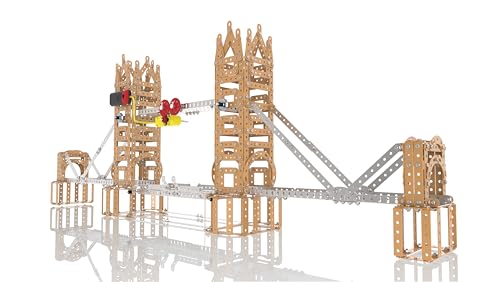 Image of MECHANIX Mega Series Tower Bridge - 2129 Piece Motorised London Bridge Building Kit | STEM /STEAM Toy for Adults, Kids 8+, Families & Seniors | Made in India | Tools & Manual Included