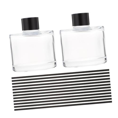 Set difusor aromaterapia 50ml con 10 varillas negras miniatura 1