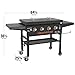 Blackstone Omnivore Outdoor Flat Top Gas Griddle w/ Hard Cover, 36” - for Breakfast, BBQ & Grilling w/ Steel Cooking Surface, Folding Side Shelves, Rear Grease System & Push-Button Ignition
