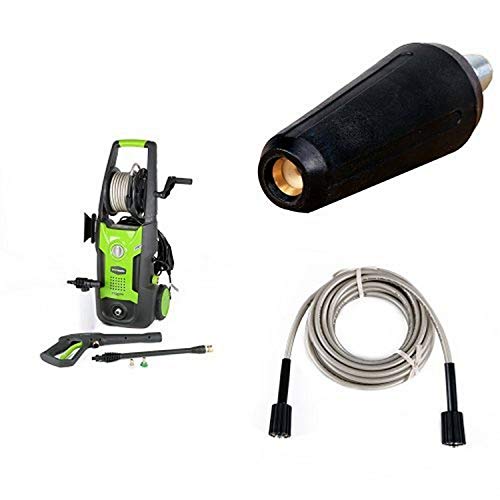 Greenworks 1700 PSI 1.2 GPM Pressure Washer + Turbo Nozzle + High Pressure