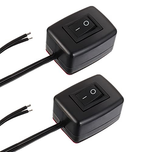 EPLZON Auto-Wippschalter 12V ON-OFF DIY Wippschalter SPST Wassertropfenform Schalter für Kfz-Beleuchtung Netzschalter LED-Lichtleiste Nebelscheinwerfer Tagfahrlicht (Packung mit 2 Stück)
