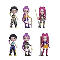 6 Pcs Set K-pop Korean Idol Demon Movie Hunters Action Figures Cute Character Figurines Hunters Merch Home Decor
