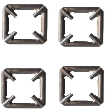 S Cart Metal Removable LPG Gas Stove Burner Top Stands for Small Utensil (12.5 x 12.5 cm) Pack of 4-image-27