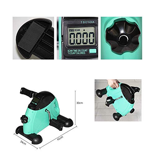 Bicicleta mini pedal ejercitador portátil para brazos y piernas miniatura 7