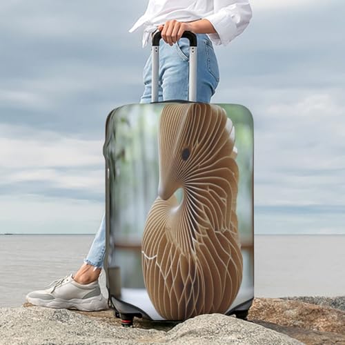 Geometric Art Durable Luggage Cover Suitcase Protector Anti-Scratch Luggage Cover Fits 18-32inch Luggage, Black, L3