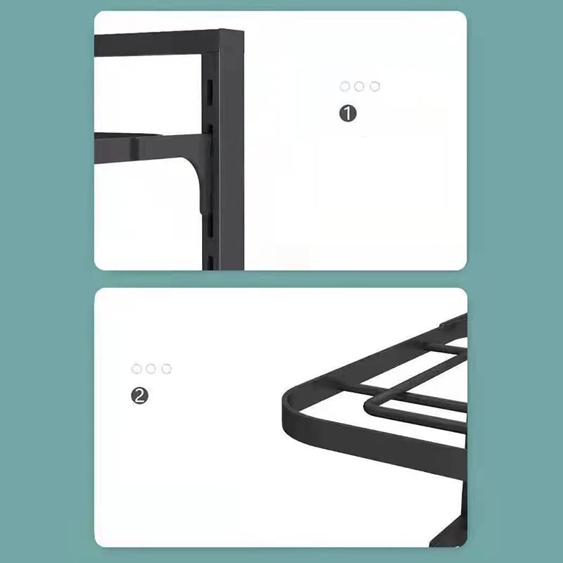 Wisecoco Organizador de Sartenes, Organizador de Ollas y Sartenes, Organizador de Ollas de Esquina Redonda de Cojinete Fuerte Multicapa para Almacenamiento de Armario de Cocina(4 Tier)