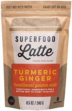 Superfood Latte, Vegan Non-Dairy, Turmeric Ginger