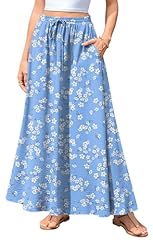 Skirt-blue-white Flower