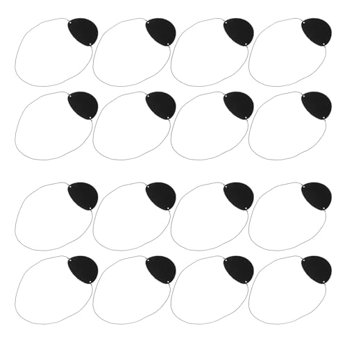 Cache-œil pirate en feutre noir lot de 14 masques pour fête