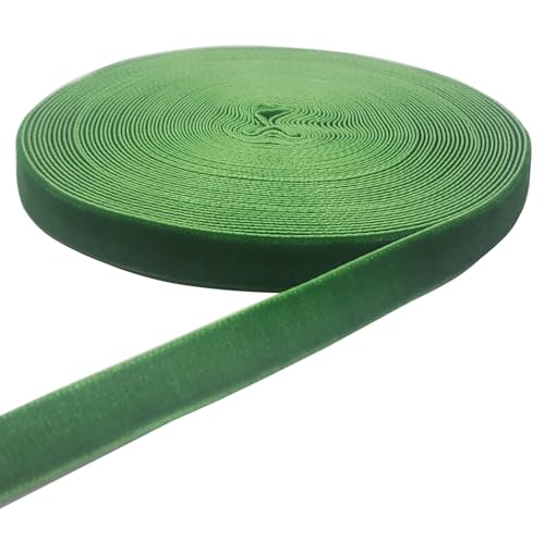 Image of 10 Yards Green Velvet Ribbon Spool
