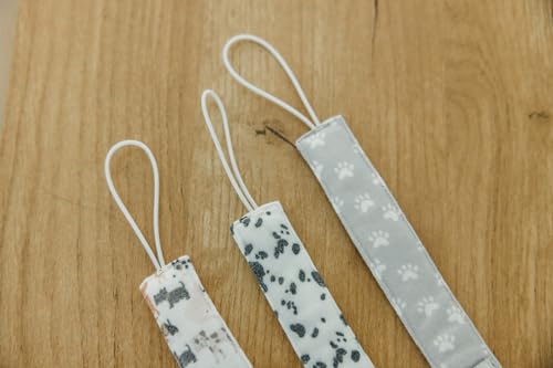 Image of Copper Pearl 3-Pack Pacifier Holders: Premium Knit Binky Clips for Baby Girls and Boys - Stylish Stainless Steel Design for Secure No-Drop Attachment - Rufus