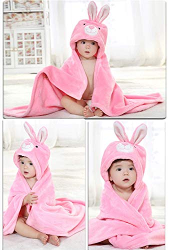 Image of First Kick Baby Blankets New Born Pack of Hooded Wrapper Durable Fleece Polyester Sleeping Bag and Baby Bath Towel for 0-6 Months Baby Boys and Baby Girls Pink