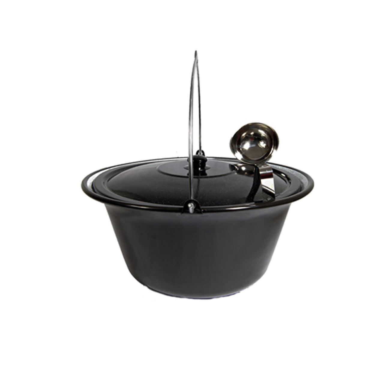 Set Gulaschkessel Gulaschtopf Hordentopf 14 L Emaille + Deckel + Gratis Schöpfkelle