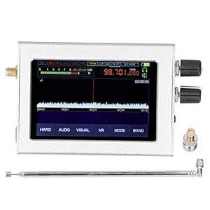 TAKE FANS Ricevitore Radio Software, apparecchiatura di Ricezione per la riduzione del Rumore con IPS da 3,5 Pollici 50kHz‑200MHz 400MHz‑2GHz