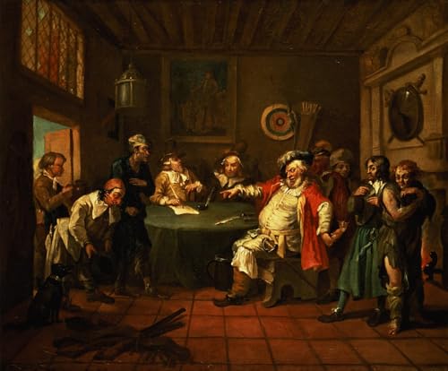 Tableau Toile Affiches d'Art Falstaff de William Hogarth Peinture Décorative 60x90