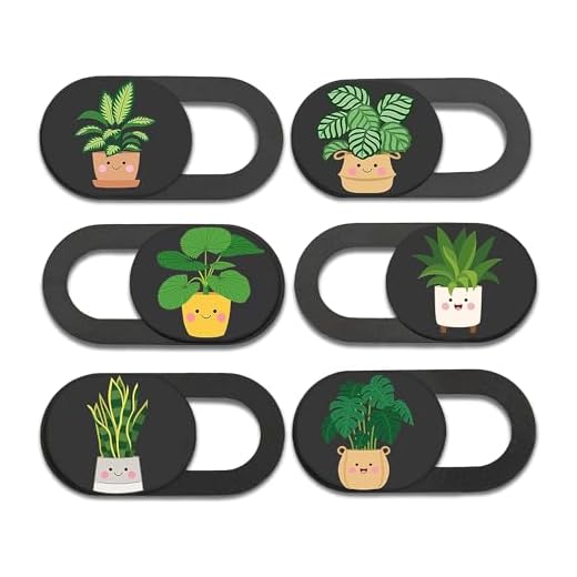 MESMOS 6pk Laptop Camera Cover Slide Cute, Laptop Accessories, Webcam Cover Slide, Phone & Computer Camera Cover Slide, Web Cam Privacy Cover, Camera Blocker (Small)