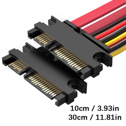 Cable combinado de poder y datos SATA 7+15Pin 0.1 m miniatura 5