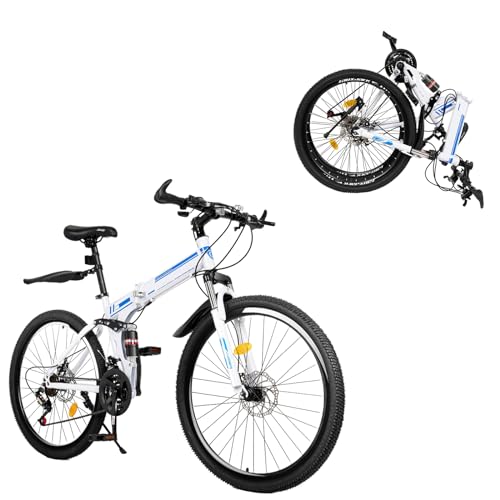 HINOPY 26 Zoll 21-Gang MTB Fahrräder Mädchen Jugendrad Klappfahrrad...