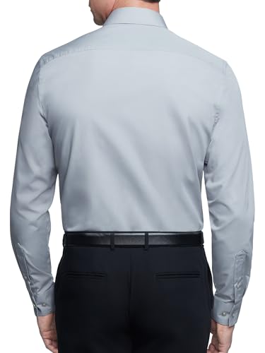 Image of Van Heusen Men's Poplin Regular Fit Solid Point Collar Dress Shirt