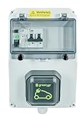 Coffret de recharge équipé d'une prise renforcée green'up et protection surcharge/court-circuit/défaut de terre