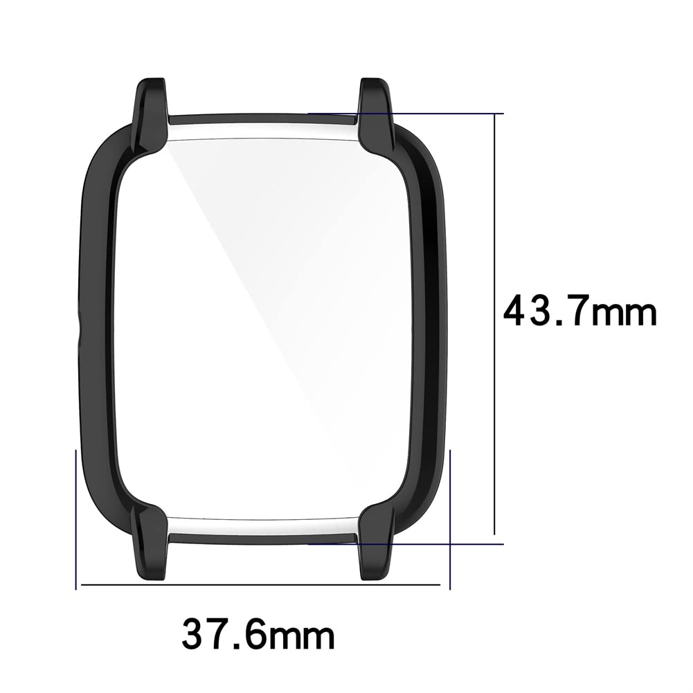 Acadeny 2 Custodie Protettive In TPU Per Orologio ID205L / Willful SW021, Antigraffio, Ultrasottile, Argentate - 3